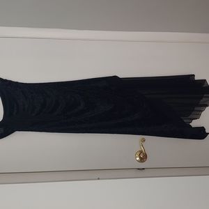 Long strapless party dress